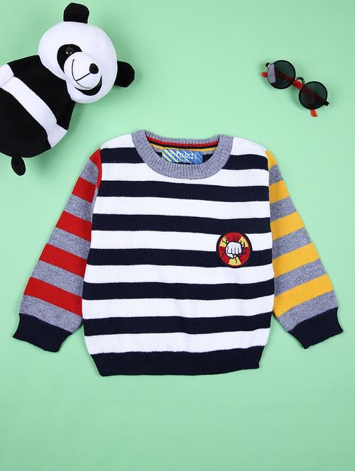 boys striped long sleeve sweater - 21528765 - Very Small Image - 1