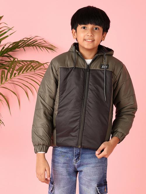 boys color block long sleeve bomber jacket - 21528804 - Very Small Image - 1