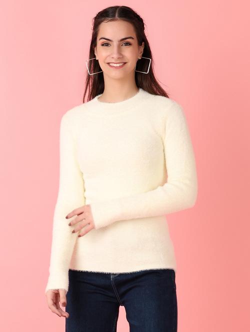 women solid long sleeve pullover - 21528838 - Very Small Image - 1