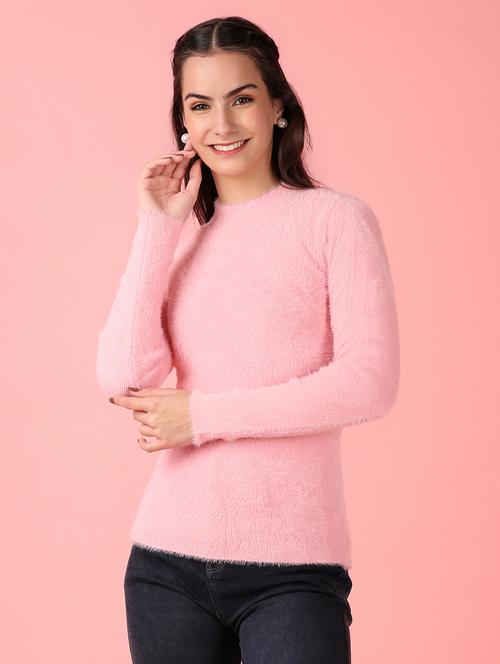 women solid long sleeve pullover - 21528841 - Very Small Image - 1