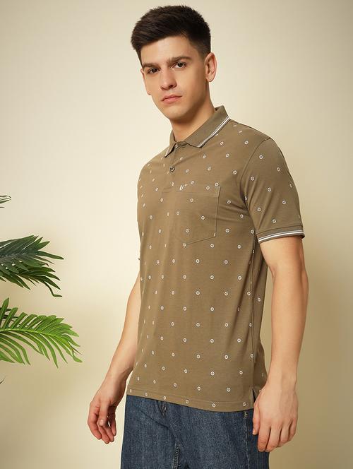 men polo neck printed t-shirt - 21529542 - Very Small Image - 1