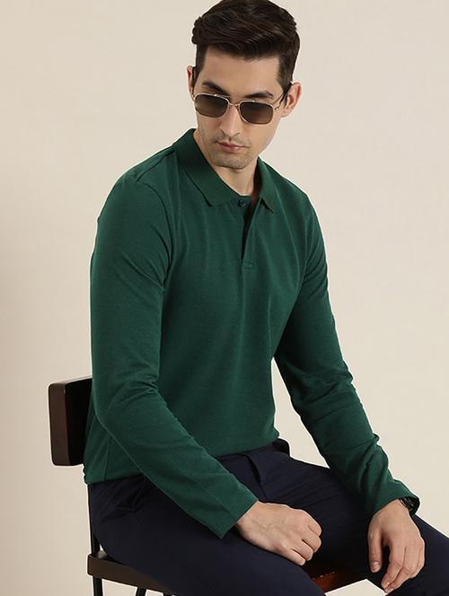 men polo neck plain t-shirt - 21529676 - Very Small Image - 1