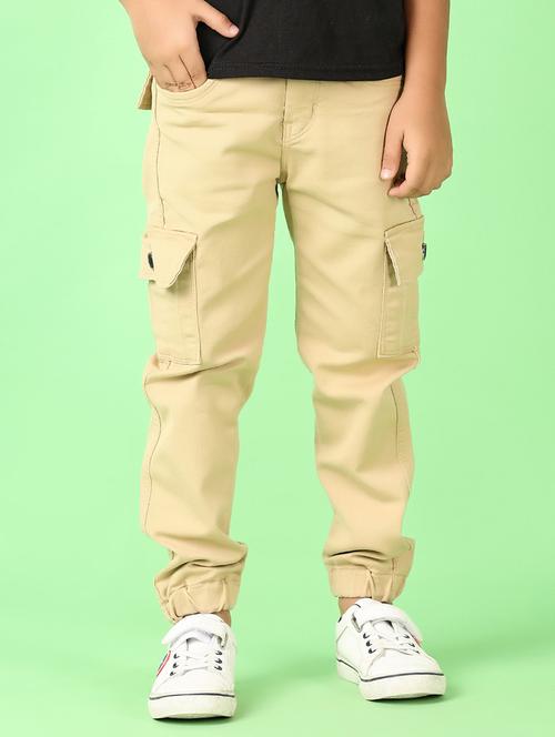 boys mid rise solid cargo - 21529764 - Very Small Image - 1