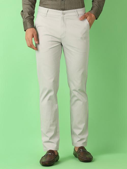 men mid rise solid chinos - 21529905 - Very Small Image - 1