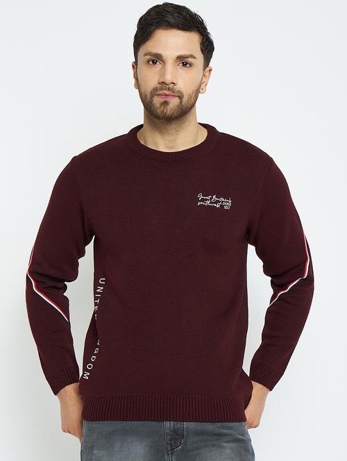 men long sleeve self-designed pullover - 21530284 - Very Small Image - 1