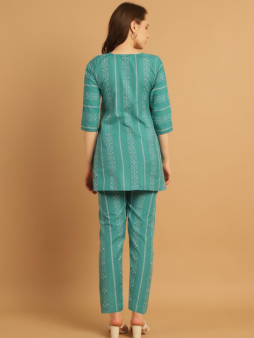 women green printed co-ord set - 21531121 - Zoom Image - 3