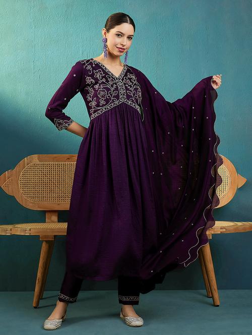 women kurta pant set with dupatta  - 21531248 - Very Small Image - 1