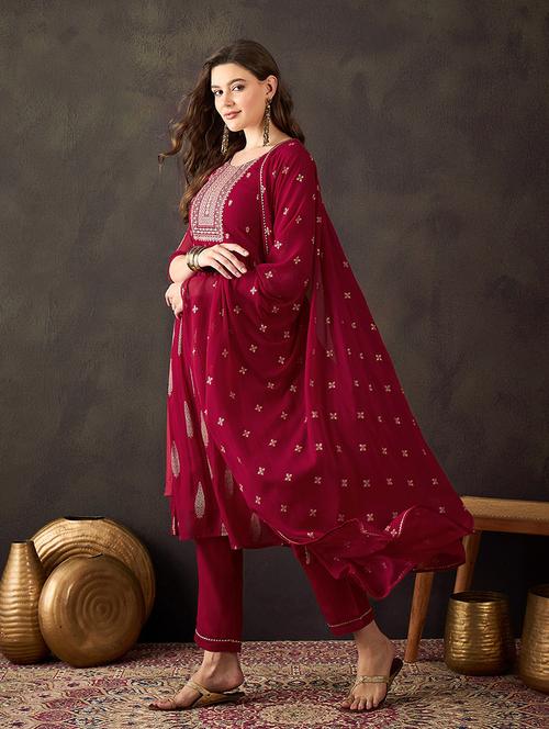 women kurta pant set with dupatta - 21531279 - Very Small Image - 1