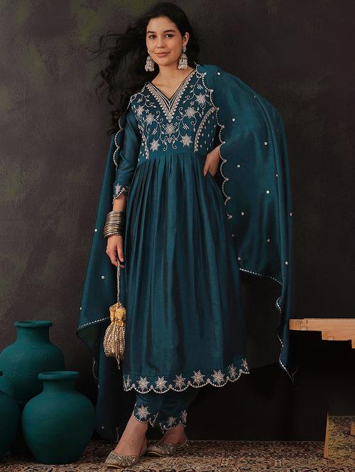 women kurta pant set with dupatta - 21531289 - Very Small Image - 1