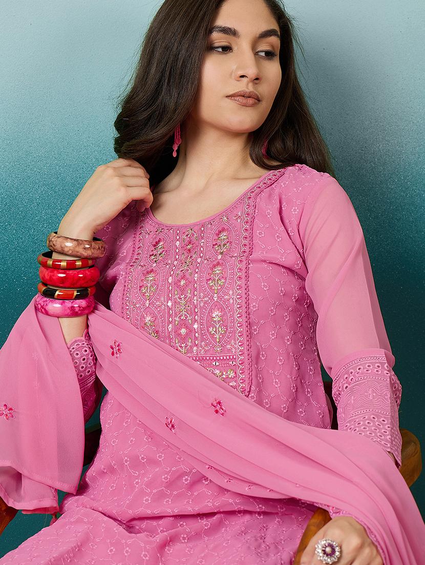 women kurta pant set with dupatta - 21531311 - Standard Image - 4