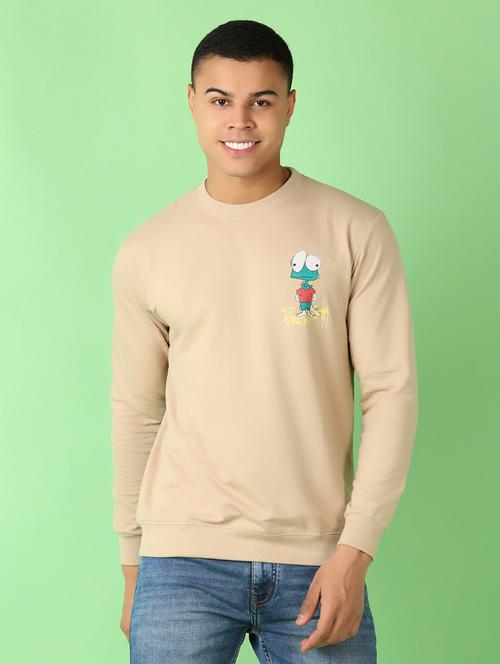 men long sleeves front & back print sweatshirt - 21531548 - Very Small Image - 1