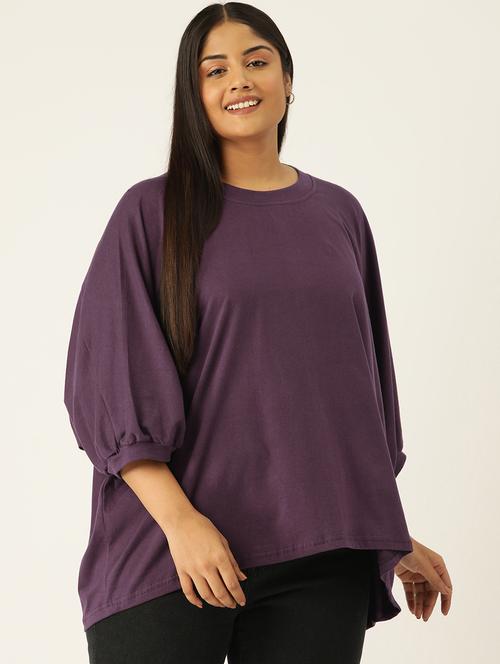 women round neck solid regular top - 21532969 - Very Small Image - 1