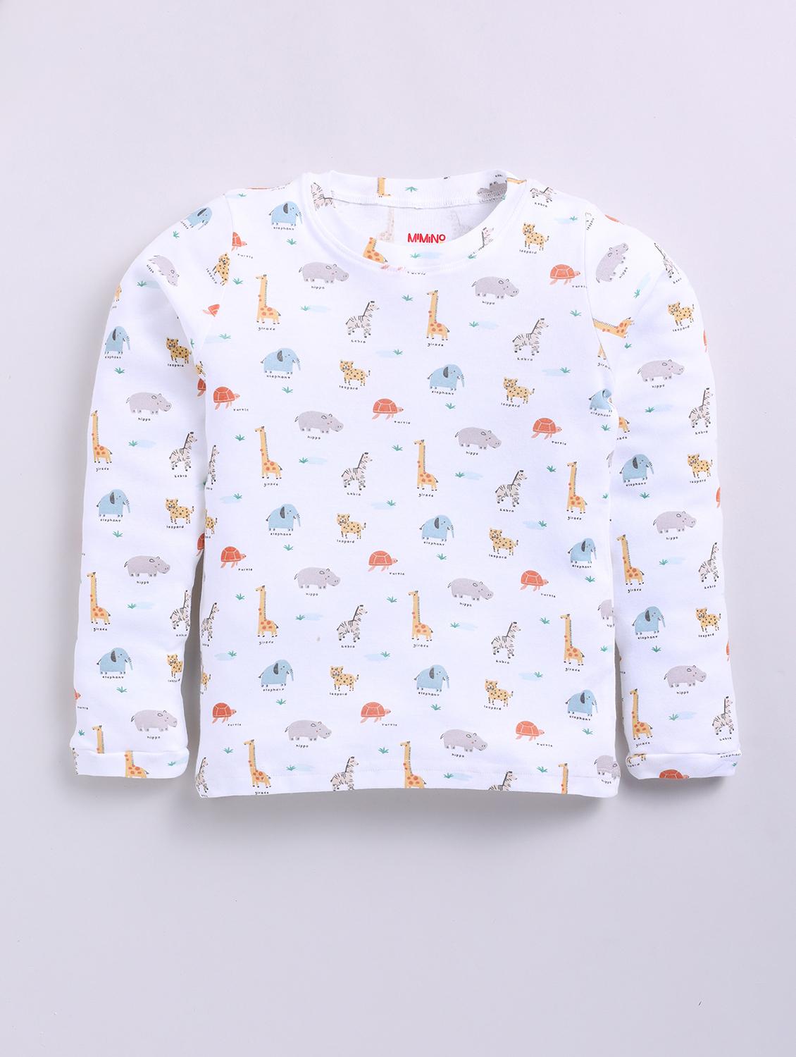 boys white printed full length set - 21532994 - Zoom Image - 3