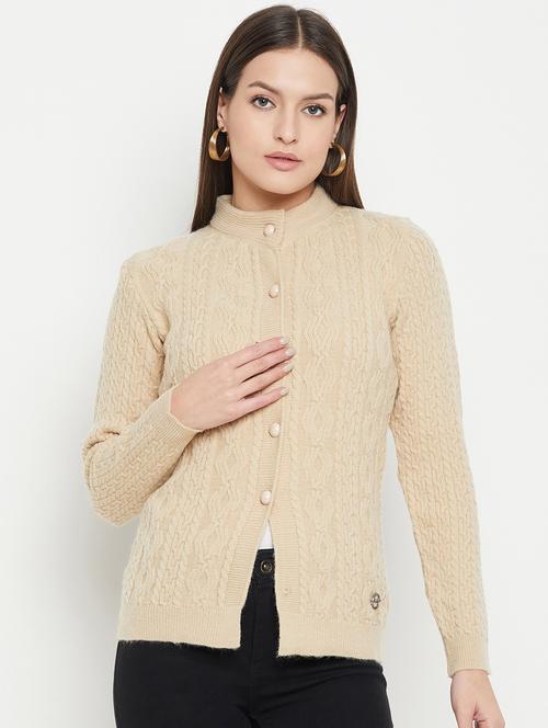 women self designed long sleeve cardigan - 21533187 - Very Small Image - 1