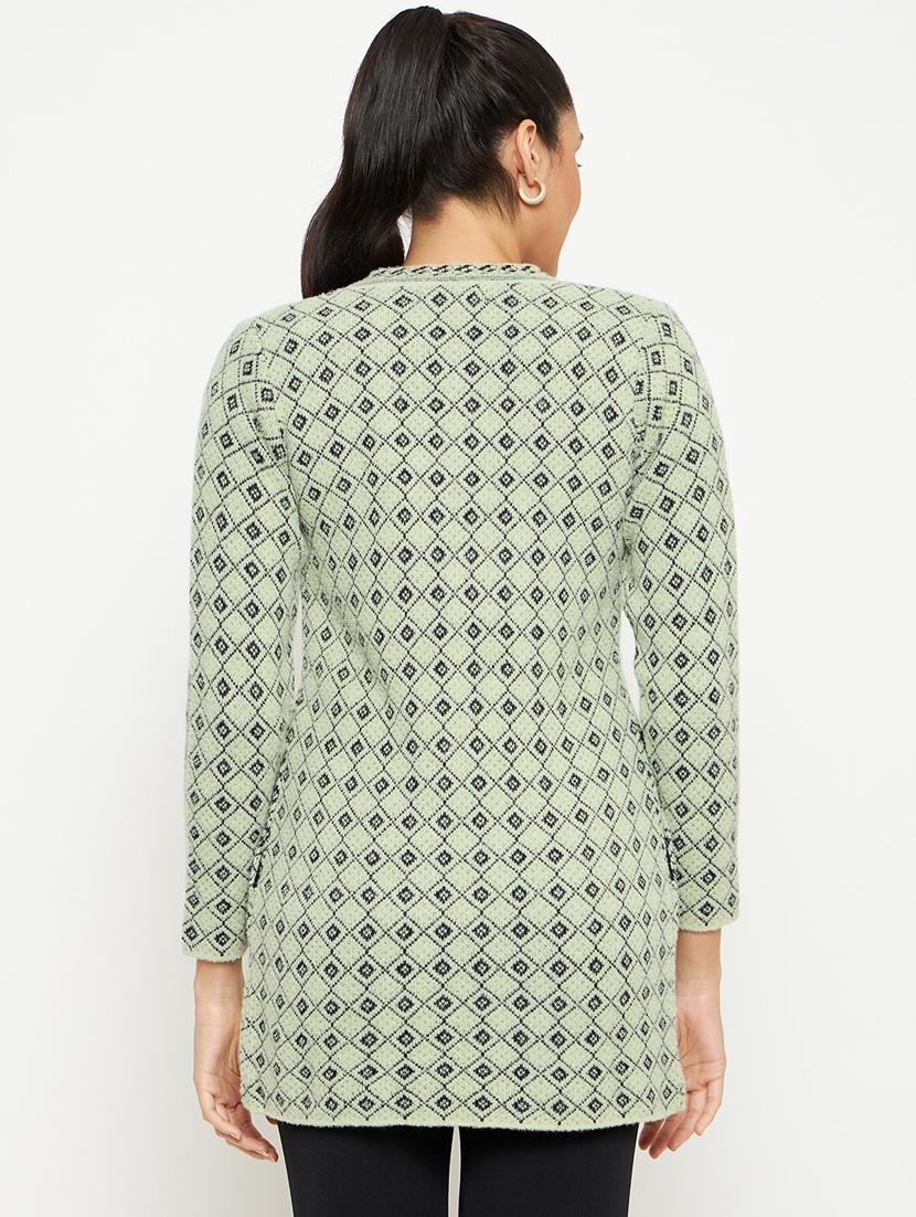 women self designed long sleeve cardigan - 21533205 - Zoom Image - 2