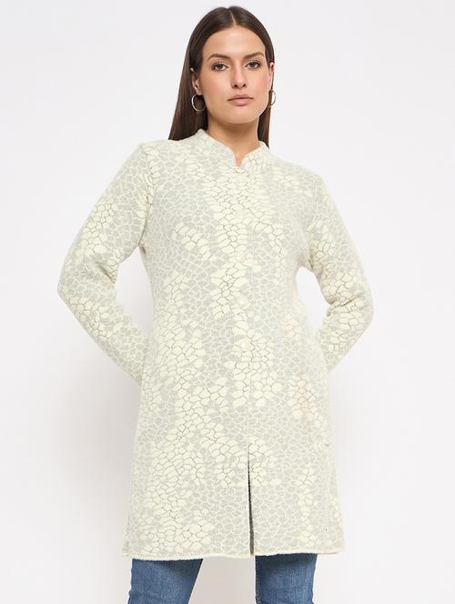 women self designed long sleeve cardigan - 21533215 - Very Small Image - 1