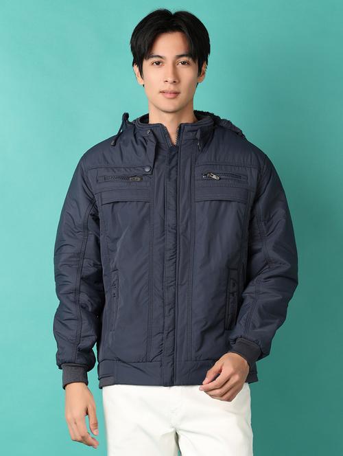 men long sleeves solid casual jacket - 21533547 - Very Small Image - 1