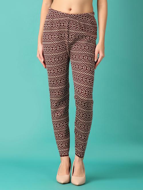 women self design woolen legging - 21533580 - Very Small Image - 1