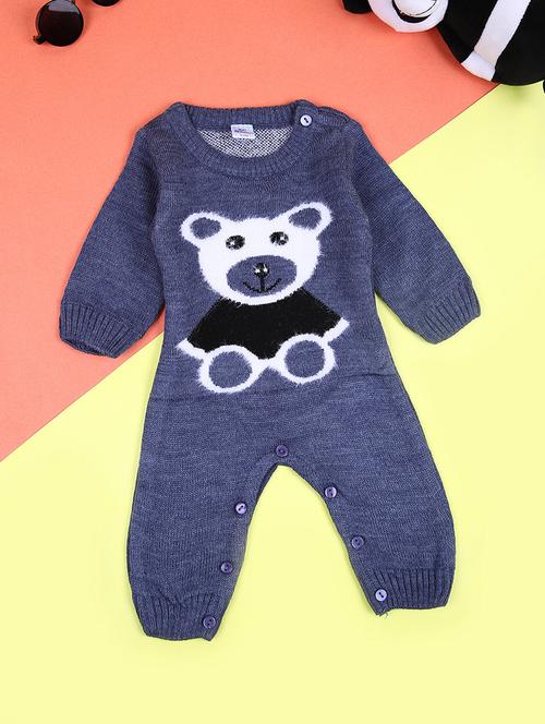 kids self designed long sleeve romper - 21533624 - Very Small Image - 1