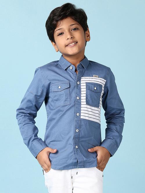 boys placement print long sleeve shirts - 21533669 - Very Small Image - 1