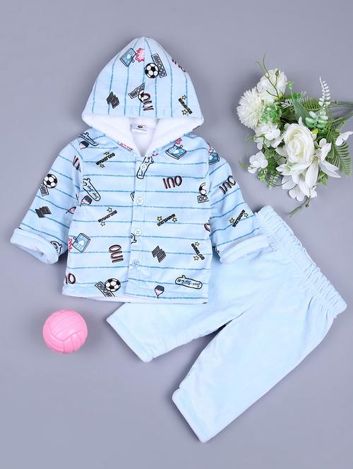 boys printed winterwear full length set - 21533790 - Very Small Image - 1