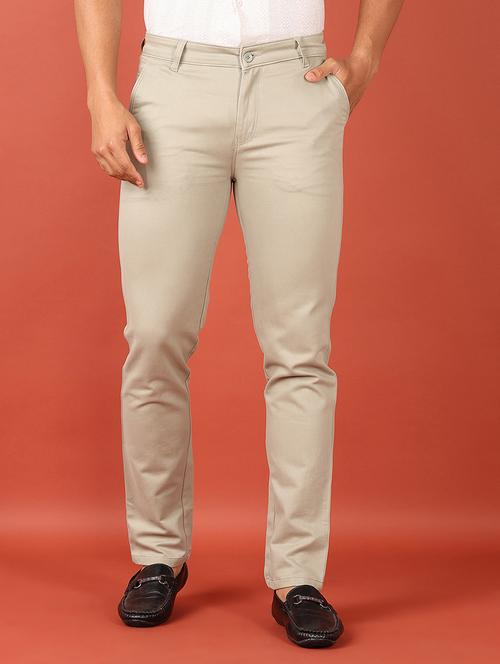 men mid rise solid chinos - 21533997 - Very Small Image - 1