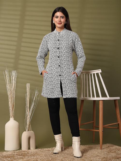 women self desined long sleeve cardigan - 21534483 - Very Small Image - 1