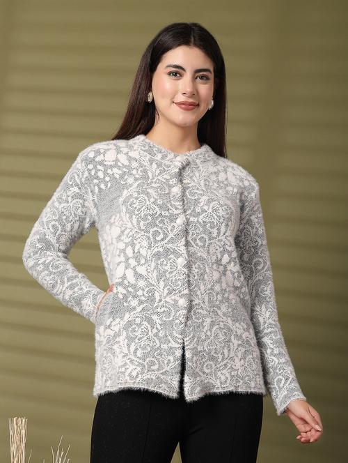 women long sleeve self-designed regular cardigan - 21534490 - Very Small Image - 1