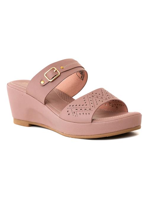 pink synthetic slip on sandals - 21535028 - Very Small Image - 1
