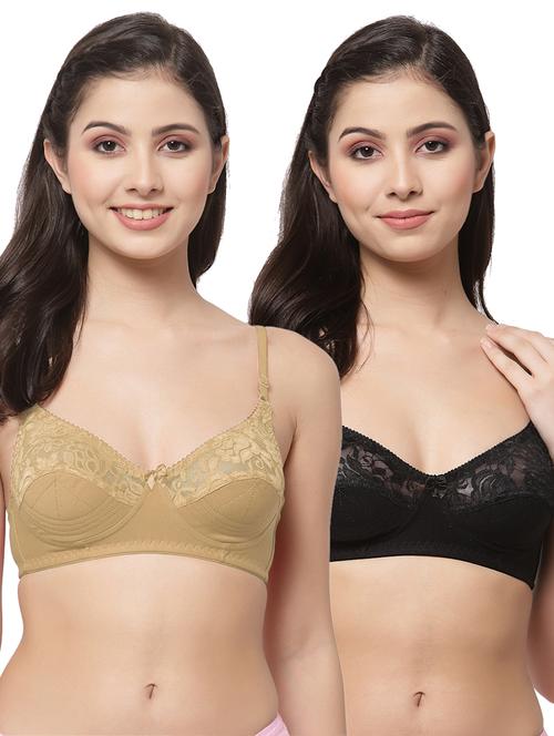 women pack of 2 solid bra combo - 21535305 - Very Small Image - 1