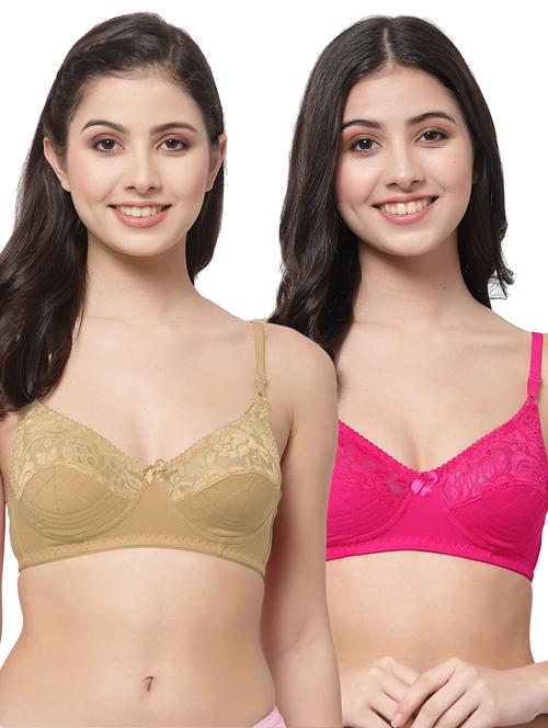 women pack of 2 solid bra combo - 21535309 - Very Small Image - 1