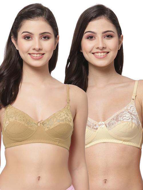 women pack of 2 solid bra combo - 21535311 - Very Small Image - 1