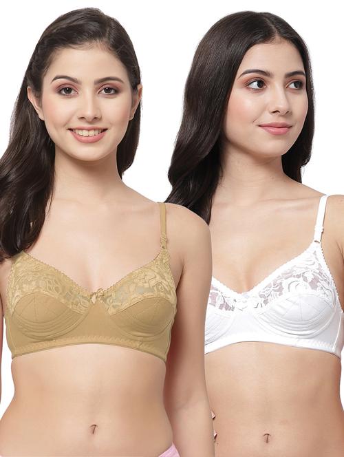 women pack of 2 solid bra combo - 21535312 - Very Small Image - 1