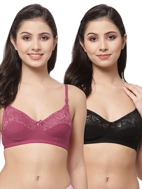 women pack of 2 solid bra combo - 21535313 - Very Small Image - 1
