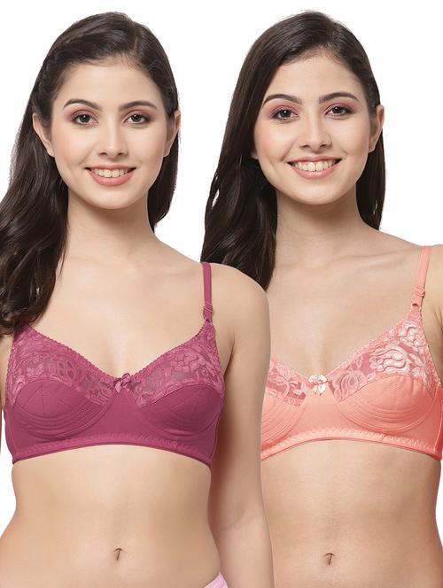 women pack of 2 solid bra combo - 21535315 - Very Small Image - 1