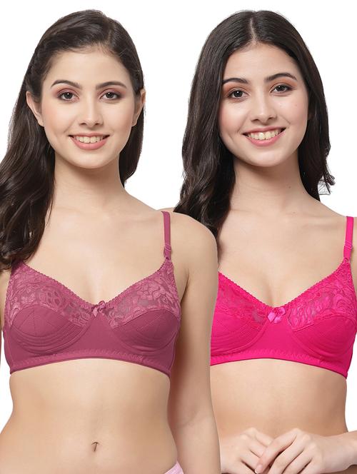 women pack of 2 solid bra combo - 21535317 - Very Small Image - 1