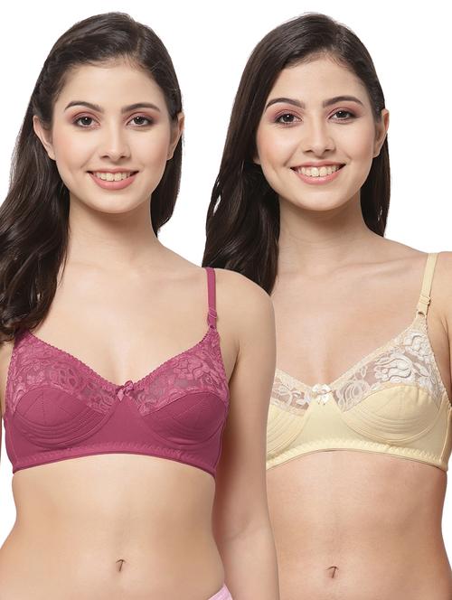 women pack of 2 solid bra combo - 21535319 - Very Small Image - 1