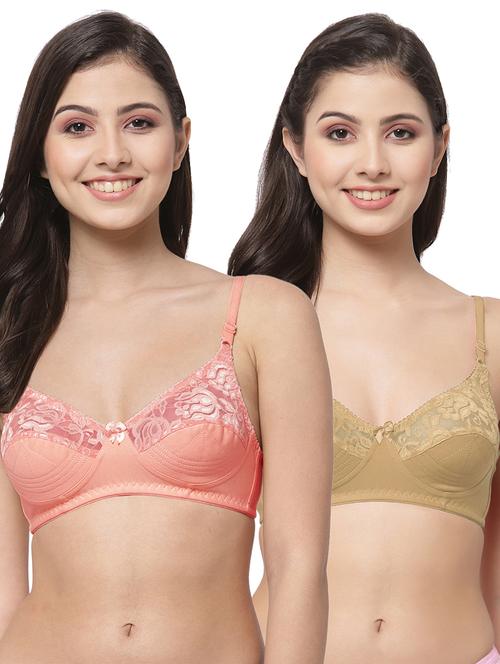 women pack of 2 solid bra combo - 21535322 - Very Small Image - 1