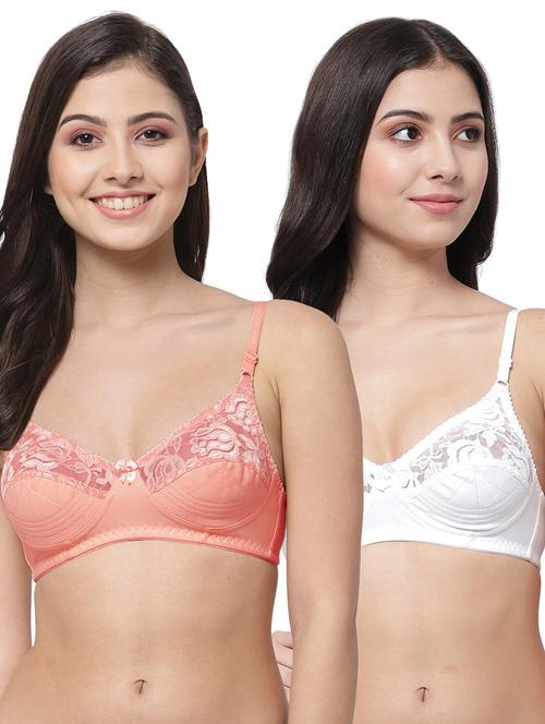 women pack of 2 solid bra combo - 21535328 - Very Small Image - 1