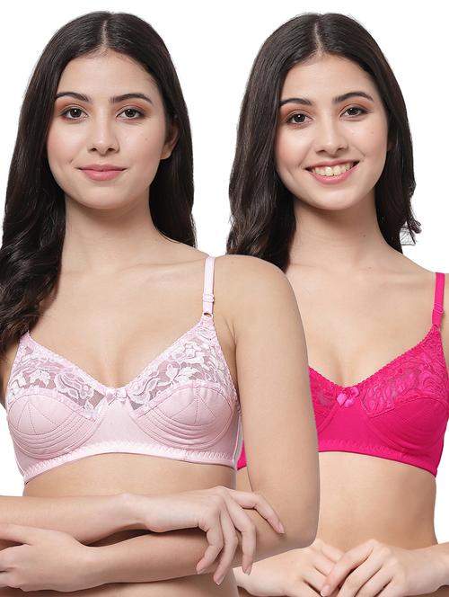 women pack of 2 solid bra combo - 21535333 - Very Small Image - 1