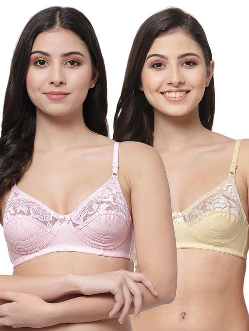 women pack of 2 solid bra combo - 21535335 - Very Small Image - 1