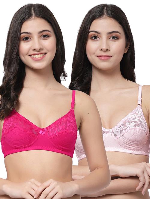 women pack of 2 solid bra combo - 21535341 - Very Small Image - 1