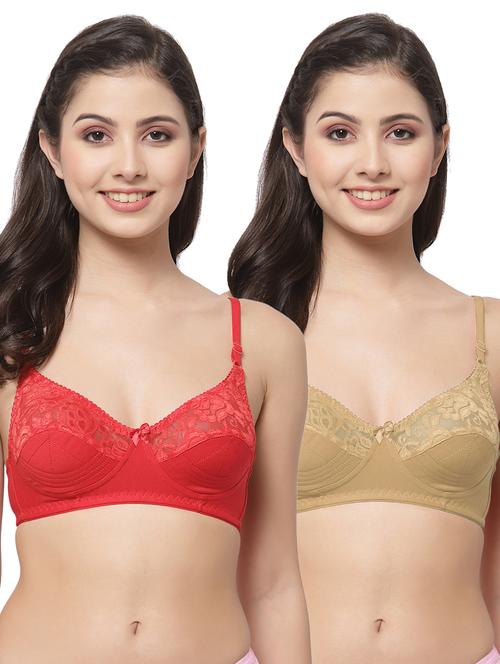 women pack of 2 solid bra combo - 21535346 - Very Small Image - 1