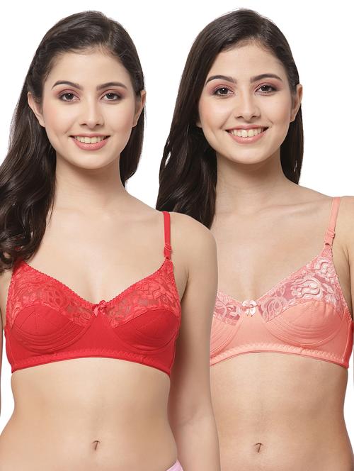 women pack of 2 solid bra combo - 21535348 - Very Small Image - 1