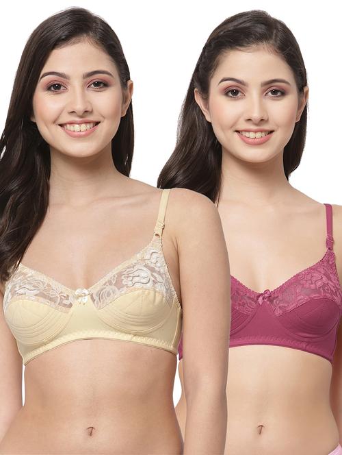 women pack of 2 solid bra combo - 21535355 - Very Small Image - 1