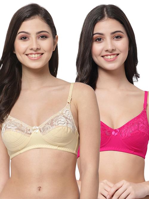women pack of 2 solid bra combo - 21535358 - Very Small Image - 1