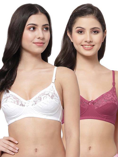 women pack of 2 solid bra combo - 21535363 - Very Small Image - 1