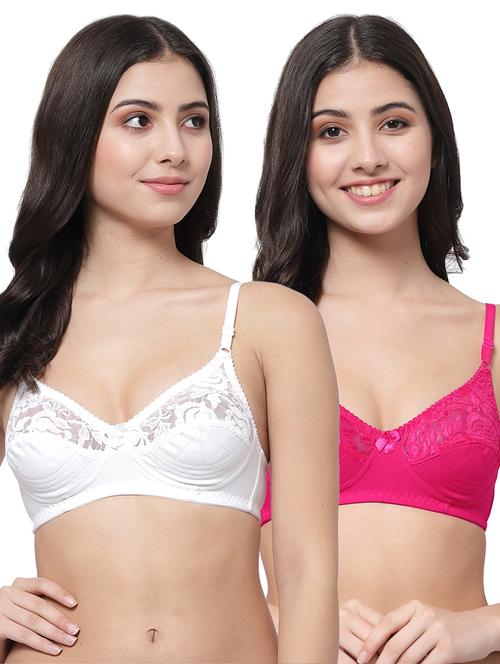 women pack of 2 solid bra combo - 21535366 - Very Small Image - 1
