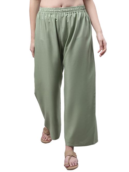 women solid relaxed fit palazzo - 21535614 - Very Small Image - 1