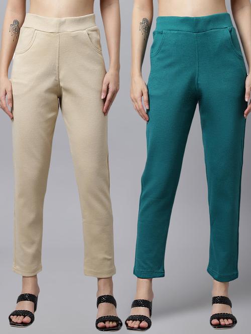 multi colored wool trousers - 21535678 - Very Small Image - 1